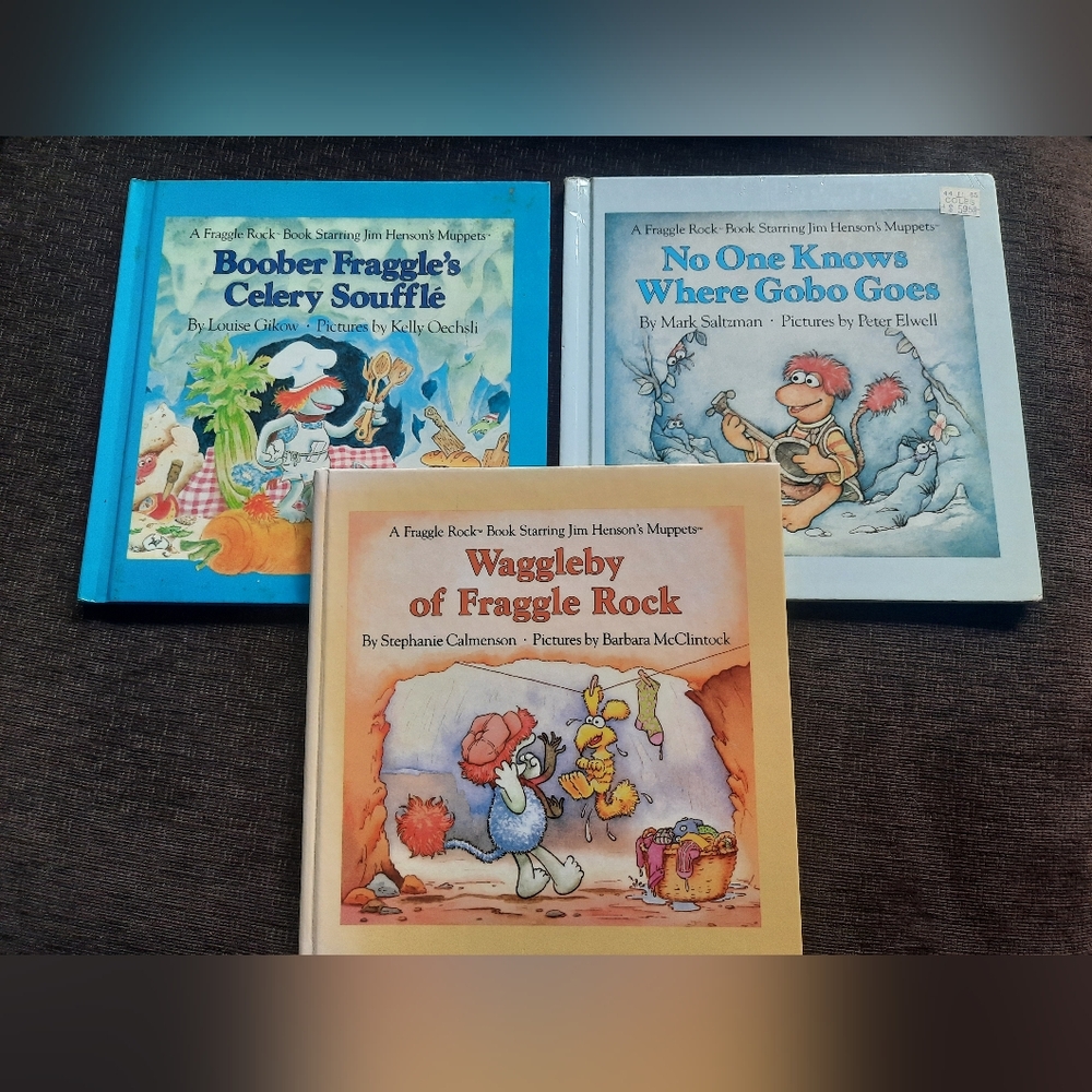 Vintage 80s Fraggle Rock Books- hardcover